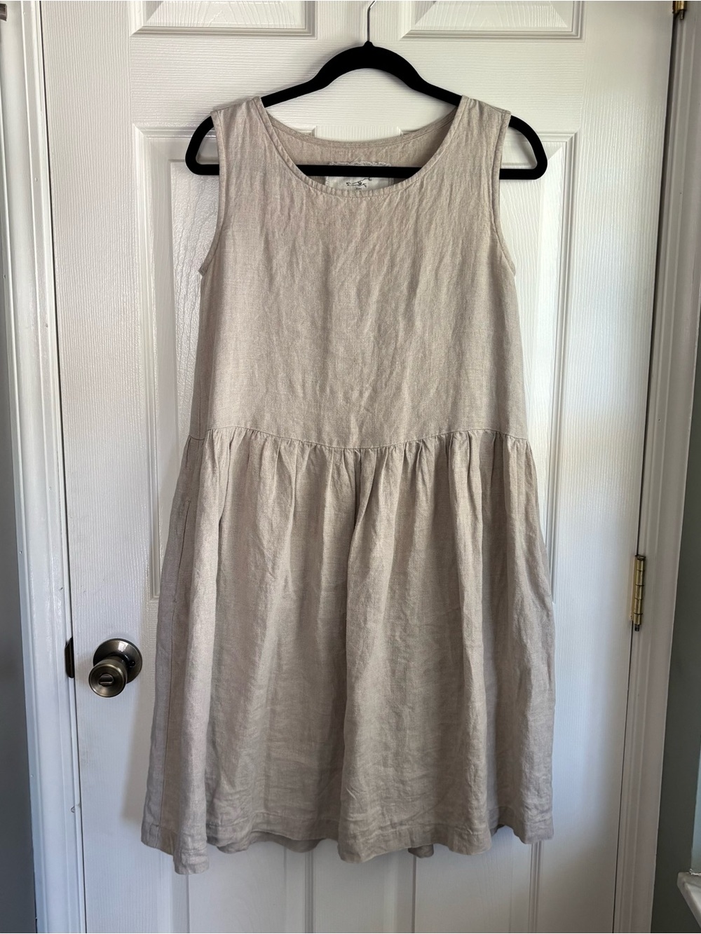 NotPerfectLinen Midi Smock Dress